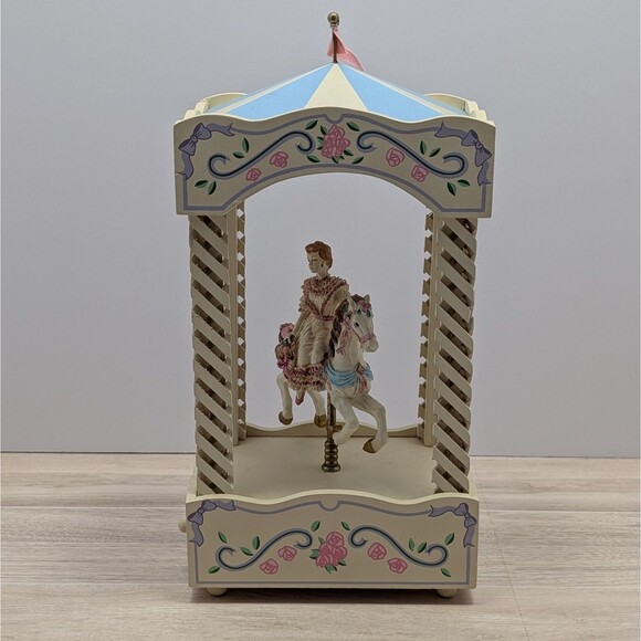 Vintage Carousel Music Box By The San Francisco Music Box Company - Tested Works - Picture 1 of 9